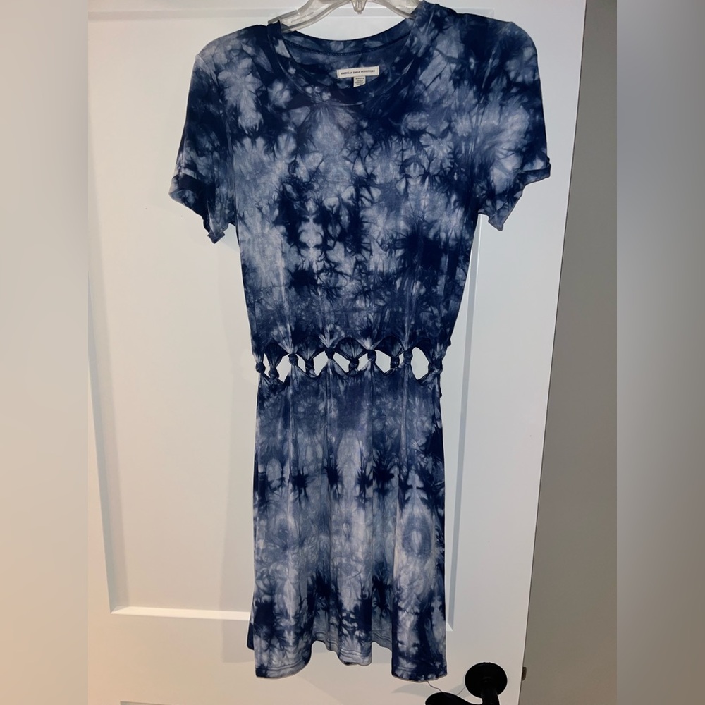 American eagle tie dye dress with cutouts - size small